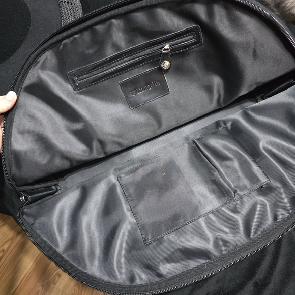 Loungefly Glossy Black Embossed Handbag - Picture 3 of 5